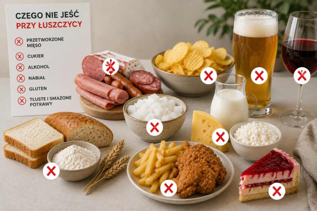 Czego nie jeść przy łuszczycy - produkty zapalne