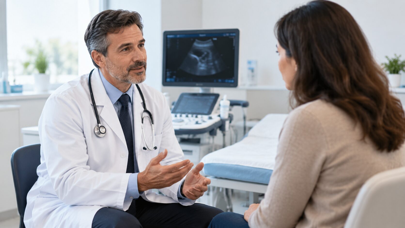 Konsultacja urologiczna pacjentki podczas diagnostyki wodonercza
