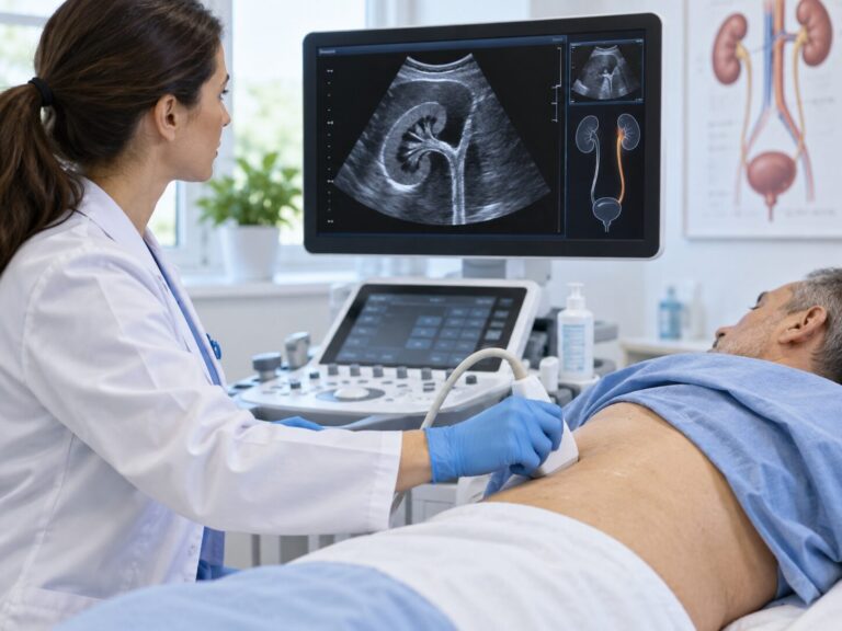 Badanie USG nerek i układu moczowego w diagnostyce guza moczowodu