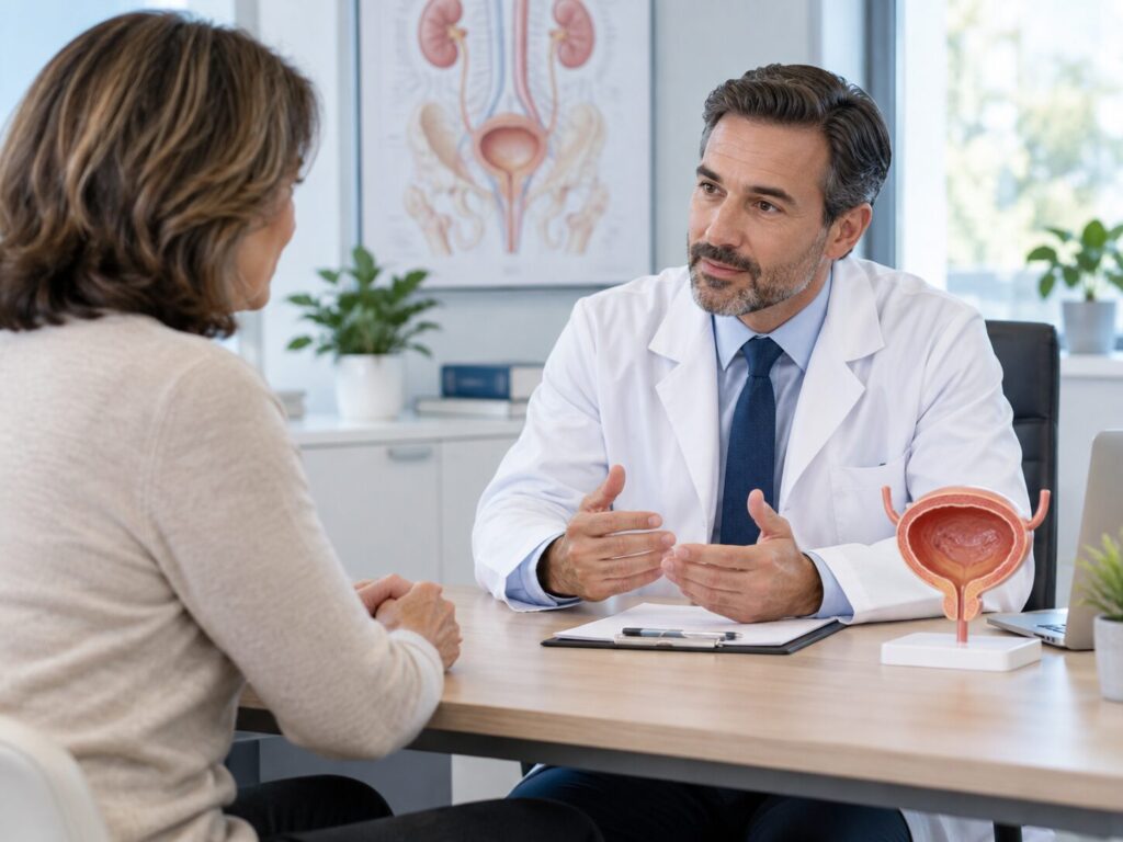 Konsultacja urologiczna pacjentki z objawami pęcherza nadreaktywnego